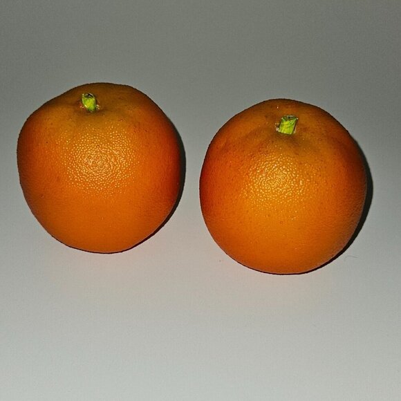 4 Pieces Fake Faux Decorative Fruit Lot Oranges Pears Realistic Life Size - Picture 9 of 15